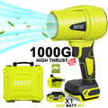 Powerful Cordless Turbo Jet Blower for Car Drying and Garden Cleaning