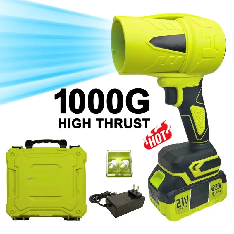 Powerful Cordless Turbo Jet Blower: Air Duster for Car Drying, Garden, Snow, Father's Day Gift