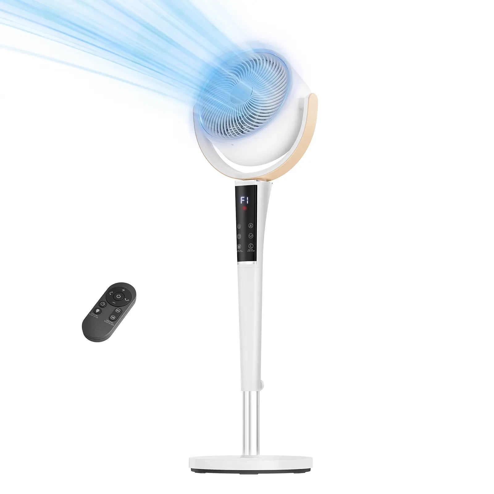 🔥Summer Sale 45% OFF |Ultra-Quiet DC Motor Pedestal Fan: 16 Speeds, 120° Oscillation & Remote Control