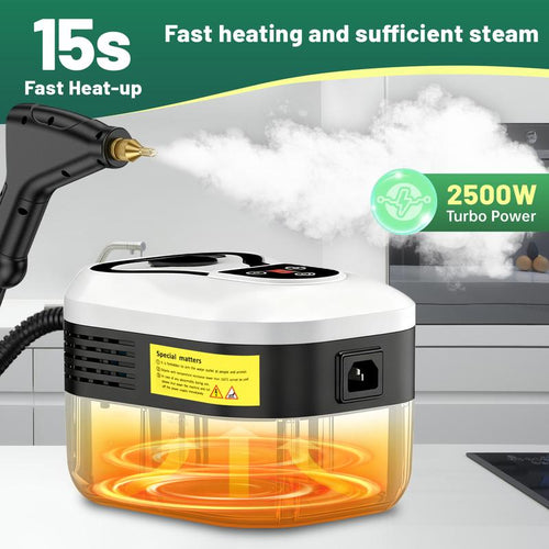 Powerful 10-in-1 Handheld Steam Cleaner for Deep Home & Car Cleaning