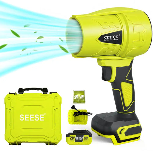 Powerful Cordless Turbo Jet Blower for Car Drying and Garden Cleaning