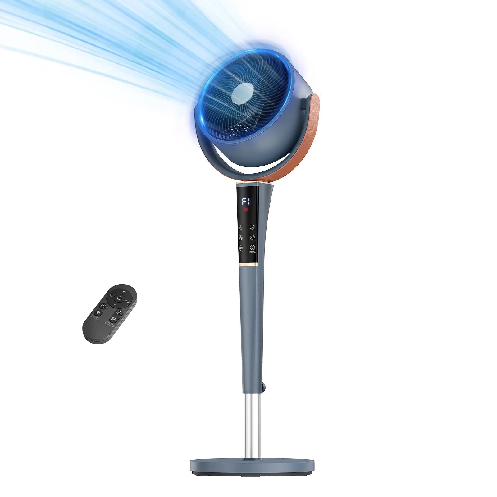 🔥Summer Sale 45% OFF |Ultra-Quiet DC Motor Pedestal Fan: 16 Speeds, 120° Oscillation & Remote Control