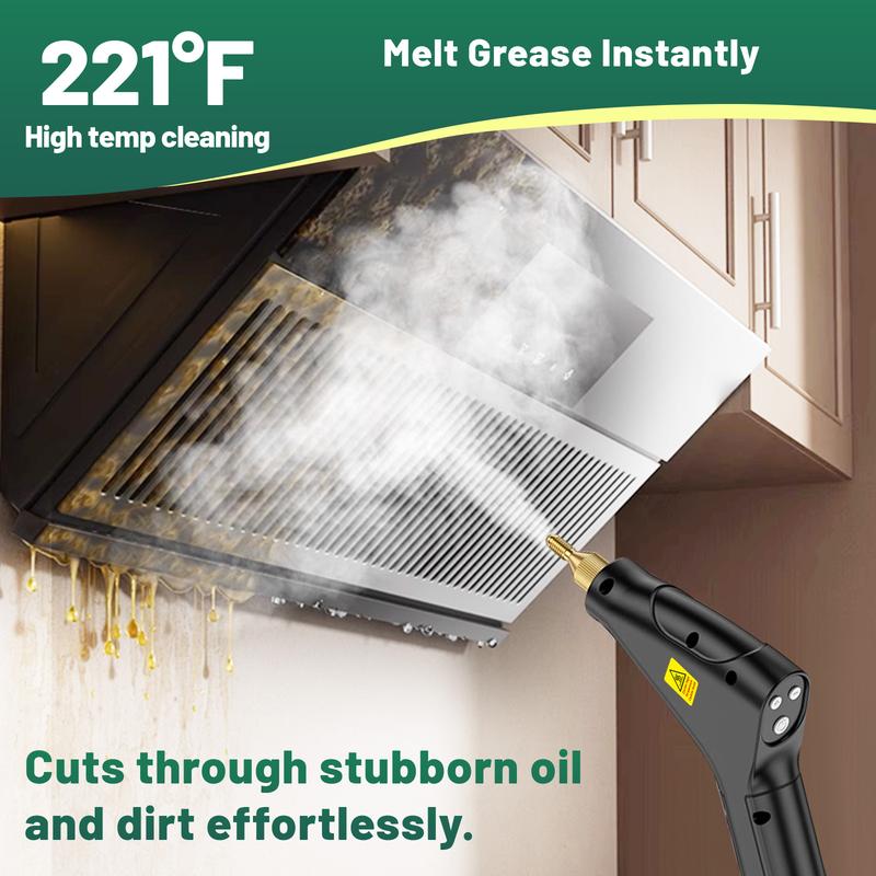 Powerful 10-in-1 Handheld Steam Cleaner for Deep Home & Car Cleaning