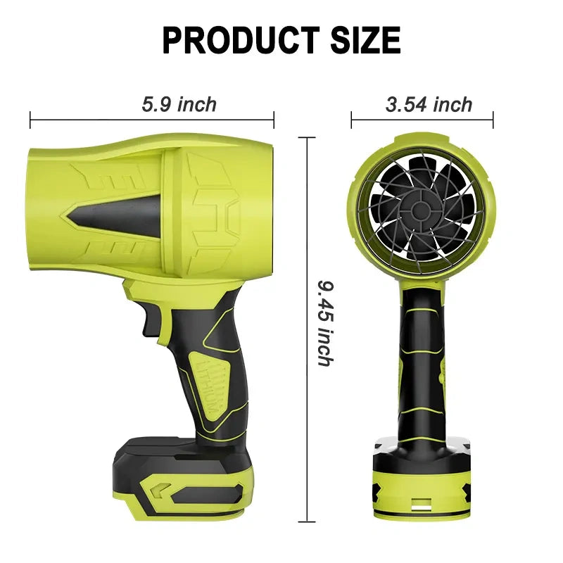 Powerful Cordless Turbo Jet Blower: Air Duster for Car Drying, Garden, Snow, Father's Day Gift