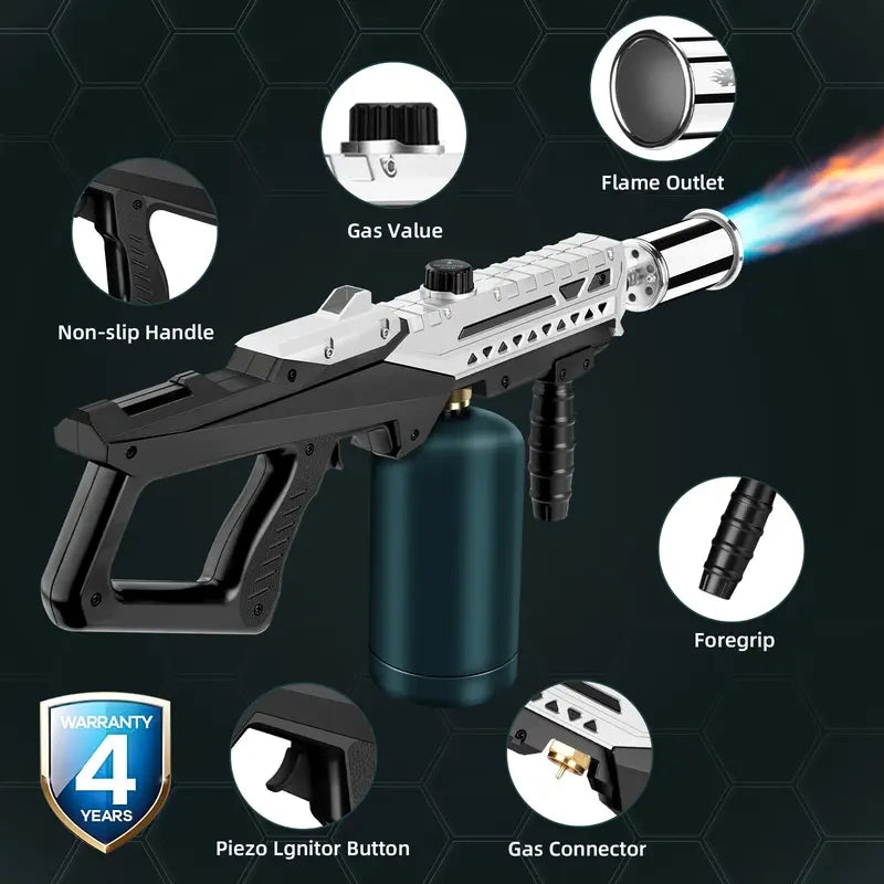 Multi-Purpose Propane Torch for Culinary Cooking, BBQ, Sous Vide and Grill - Best Father's Day Gift