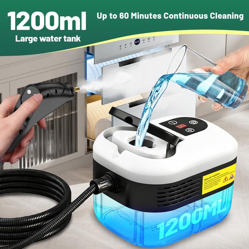 Powerful 10-in-1 Handheld Steam Cleaner for Deep Home & Car Cleaning