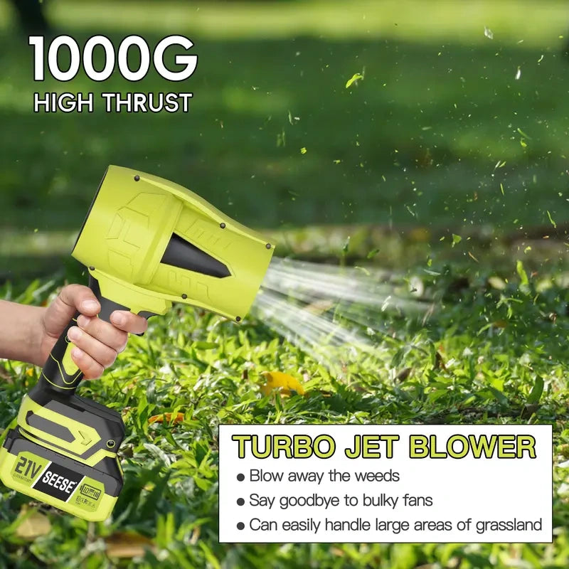 Powerful Cordless Turbo Jet Blower: Air Duster for Car Drying, Garden, Snow, Father's Day Gift