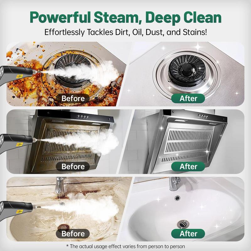 Powerful 10-in-1 Handheld Steam Cleaner for Deep Home & Car Cleaning