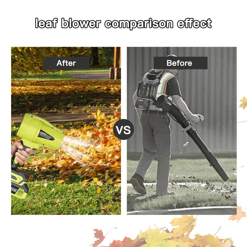 Powerful Cordless Turbo Jet Blower for Car Drying and Garden Cleaning