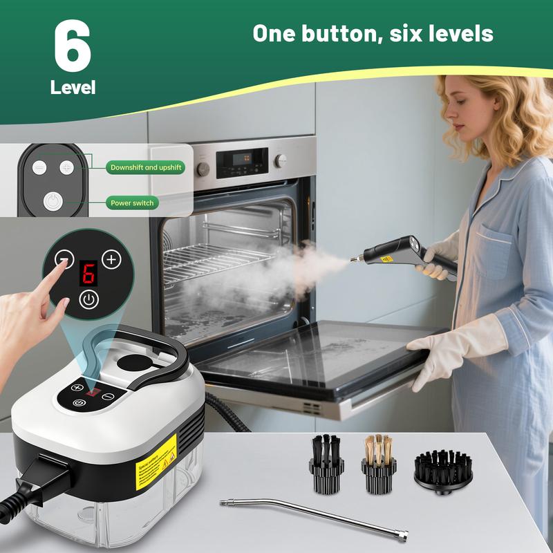 Powerful 10-in-1 Handheld Steam Cleaner for Deep Home & Car Cleaning