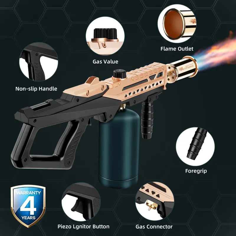 Multi-Purpose Propane Torch for Culinary Cooking, BBQ, Sous Vide and Grill - Best Father's Day Gift
