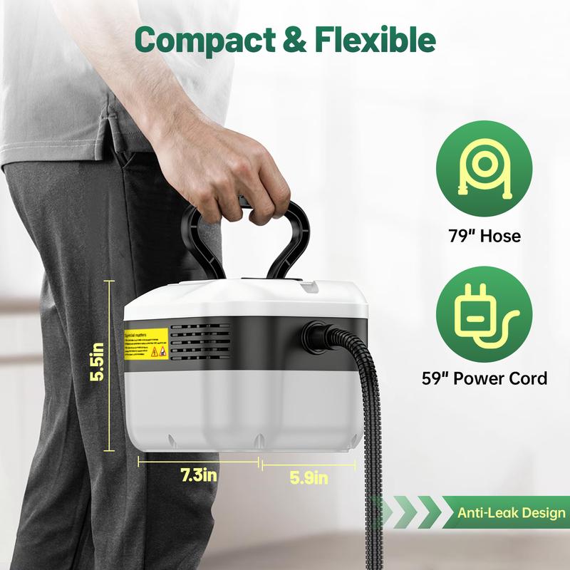 Powerful 10-in-1 Handheld Steam Cleaner for Deep Home & Car Cleaning