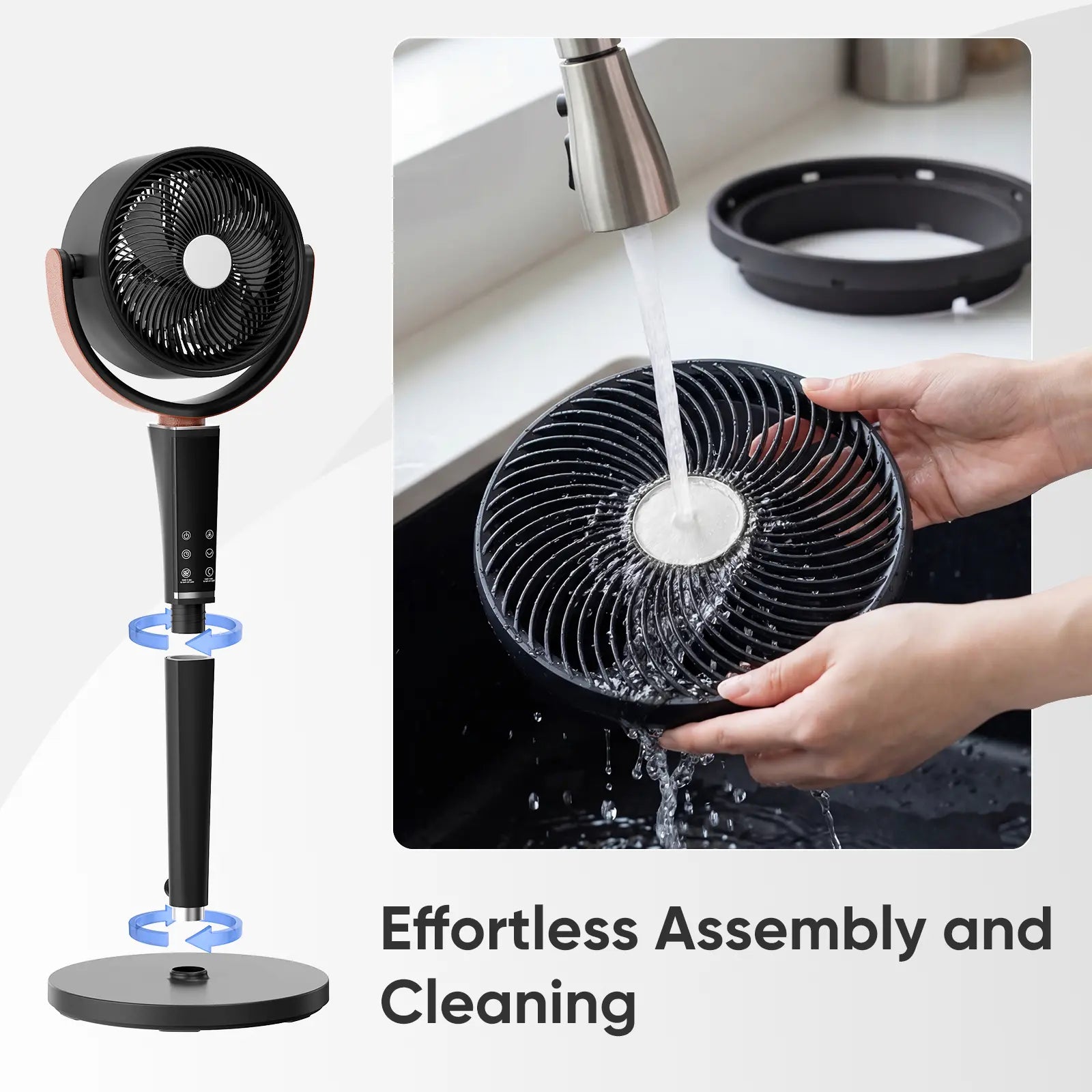 🔥Summer Sale 45% OFF |Ultra-Quiet DC Motor Pedestal Fan: 16 Speeds, 120° Oscillation & Remote Control