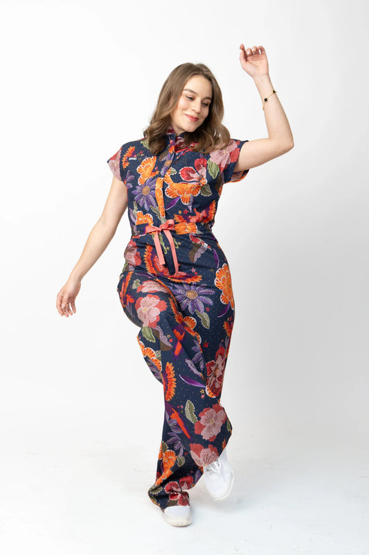 Garden Scrub Jumpsuit