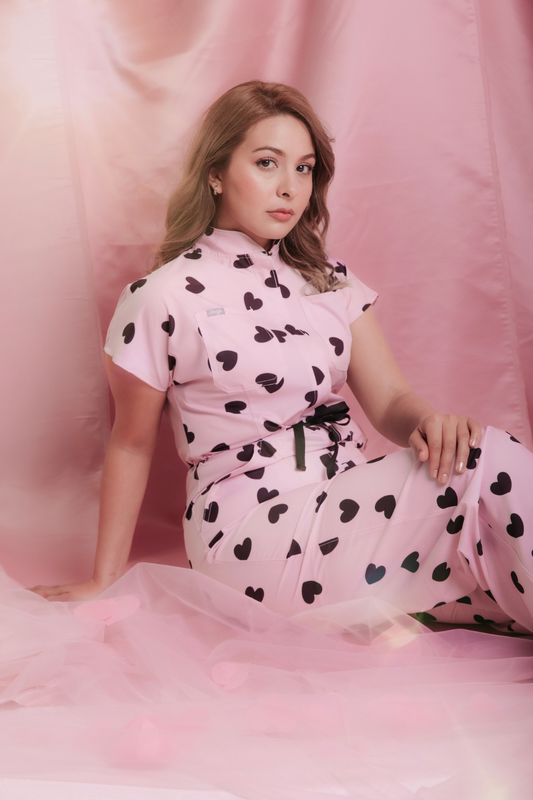 Rebellious Sweetheart Scrub Jumpsuit