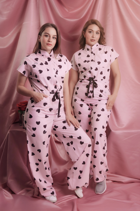 Rebellious Sweetheart Scrub Jumpsuit